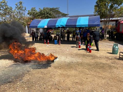 การอบรมให้ความรู้ในการป้องกันไฟป่าและฝุ่นละออง PM 2.5 ประจำปี 2568
