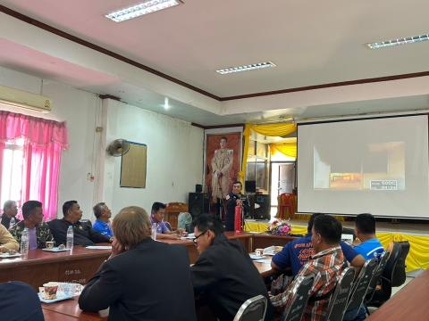 การอบรมให้ความรู้ในการป้องกันไฟป่าและฝุ่นละออง PM 2.5 ประจำปี 2568