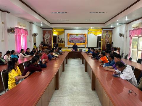 การอบรมให้ความรู้ในการป้องกันไฟป่าและฝุ่นละออง PM 2.5 ประจำปี 2568