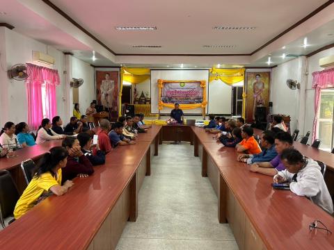 การอบรมให้ความรู้ในการป้องกันไฟป่าและฝุ่นละออง PM 2.5 ประจำปี 2568