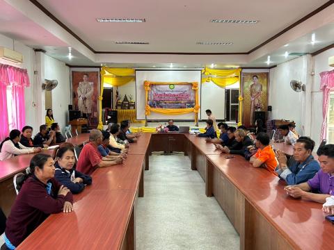 การอบรมให้ความรู้ในการป้องกันไฟป่าและฝุ่นละออง PM 2.5 ประจำปี 2568