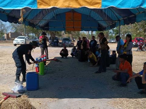 การอบรมให้ความรู้ในการป้องกันไฟป่าและฝุ่นละออง PM 2.5 ประจำปี 2568