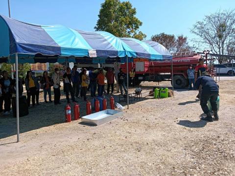 การอบรมให้ความรู้ในการป้องกันไฟป่าและฝุ่นละออง PM 2.5 ประจำปี 2568