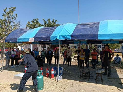 การอบรมให้ความรู้ในการป้องกันไฟป่าและฝุ่นละออง PM 2.5 ประจำปี 2568