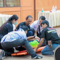 ร่วมซ้อมแผนรับอุบัติเหตุหมู่ ประจำปี 2569 เพื่อเตรียมความพร้อมรับอุบัติเหตุหมู่ในช่วงเทศกาลสงกรานต์ในการป้องกันและลดอุบัติเหตุทางถนน