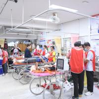 ร่วมซ้อมแผนรับอุบัติเหตุหมู่ ประจำปี 2569 เพื่อเตรียมความพร้อมรับอุบัติเหตุหมู่ในช่วงเทศกาลสงกรานต์ในการป้องกันและลดอุบัติเหตุทางถนน