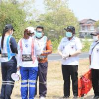ร่วมซ้อมแผนรับอุบัติเหตุหมู่ ประจำปี 2569 เพื่อเตรียมความพร้อมรับอุบัติเหตุหมู่ในช่วงเทศกาลสงกรานต์ในการป้องกันและลดอุบัติเหตุทางถนน