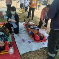 ร่วมซ้อมแผนรับอุบัติเหตุหมู่ ประจำปี 2569 เพื่อเตรียมความพร้อมรับอุบัติเหตุหมู่ในช่วงเทศกาลสงกรานต์ในการป้องกันและลดอุบัติเหตุทางถนน