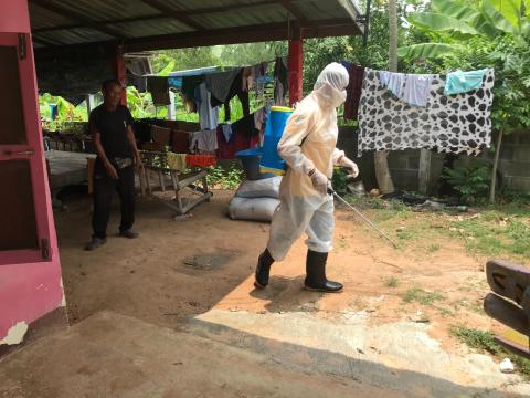 ปฏิบัติการเชิงรุกออกพ้นยาฆ่าเชื้อไวรัสโคโรนา 2019