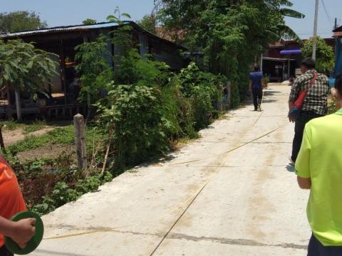 ตรวจรับงานจ้างโครงการก่อสร้างถนนคอนกรีตเสริมเหล็ก รหัสสายทาง บร.ถ.123-005 จากบ้านเพียแก้ว หมู่ที่ 4 - ทางหลวง 202 พร้อมลงหินคลุกไหล่ทาง