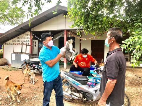 โครงการฉีดวัคซีนป้องกันโรคพิษสุนัขบ้าในสุนัข แมวและสัตว์เลี้ยง องค์การบริหารส่วนตำบลบ้านยาง ประจำปีงบประมาณ 2565