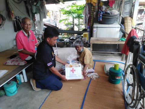 มอบถุงยังชีพให้กับผู้สูงอายุ ผู้พิการ ผู้ป่วยติดเตียง ผู้ยากไร้ยากจนในพื้นที่ตำบลบ้านยาง อ.พุทไธสง จ.บุรีรัมย์